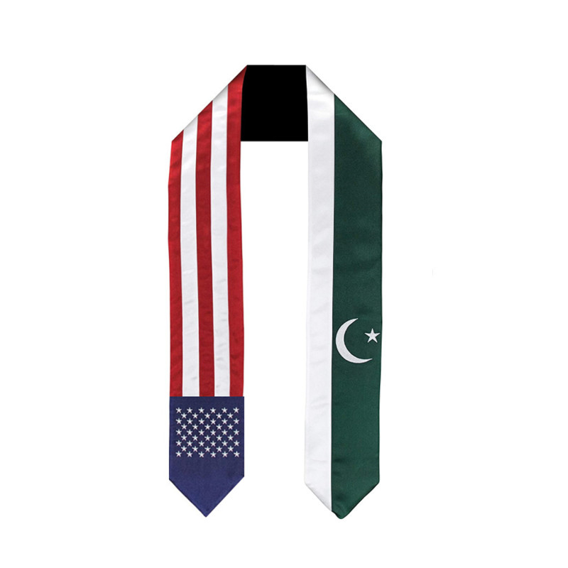 Men Accessories Pakistan - 180*14cm Amerikaanse Pakistan Nationale Vlag Afstuderen