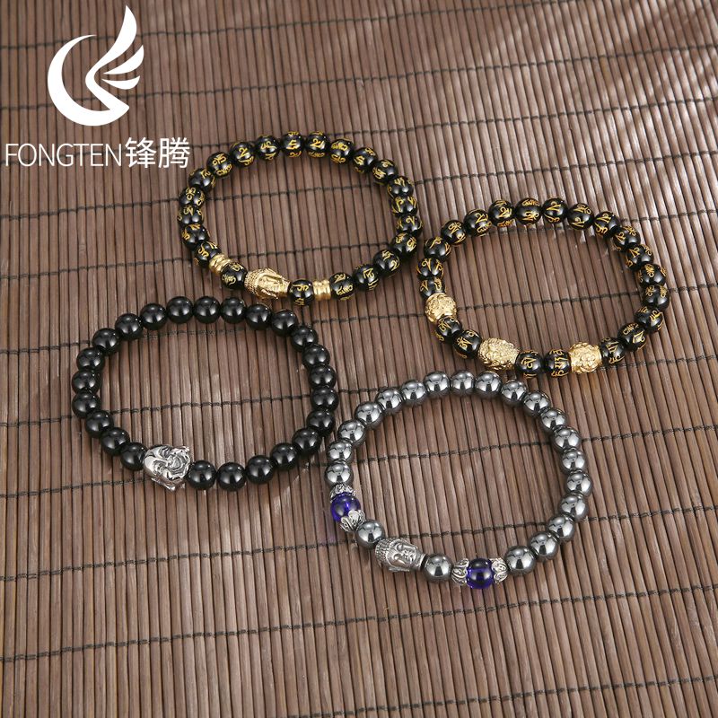 Men Accessories Bd - Fongten Religieuze Boeddha Hoofd Roestvrij Staal