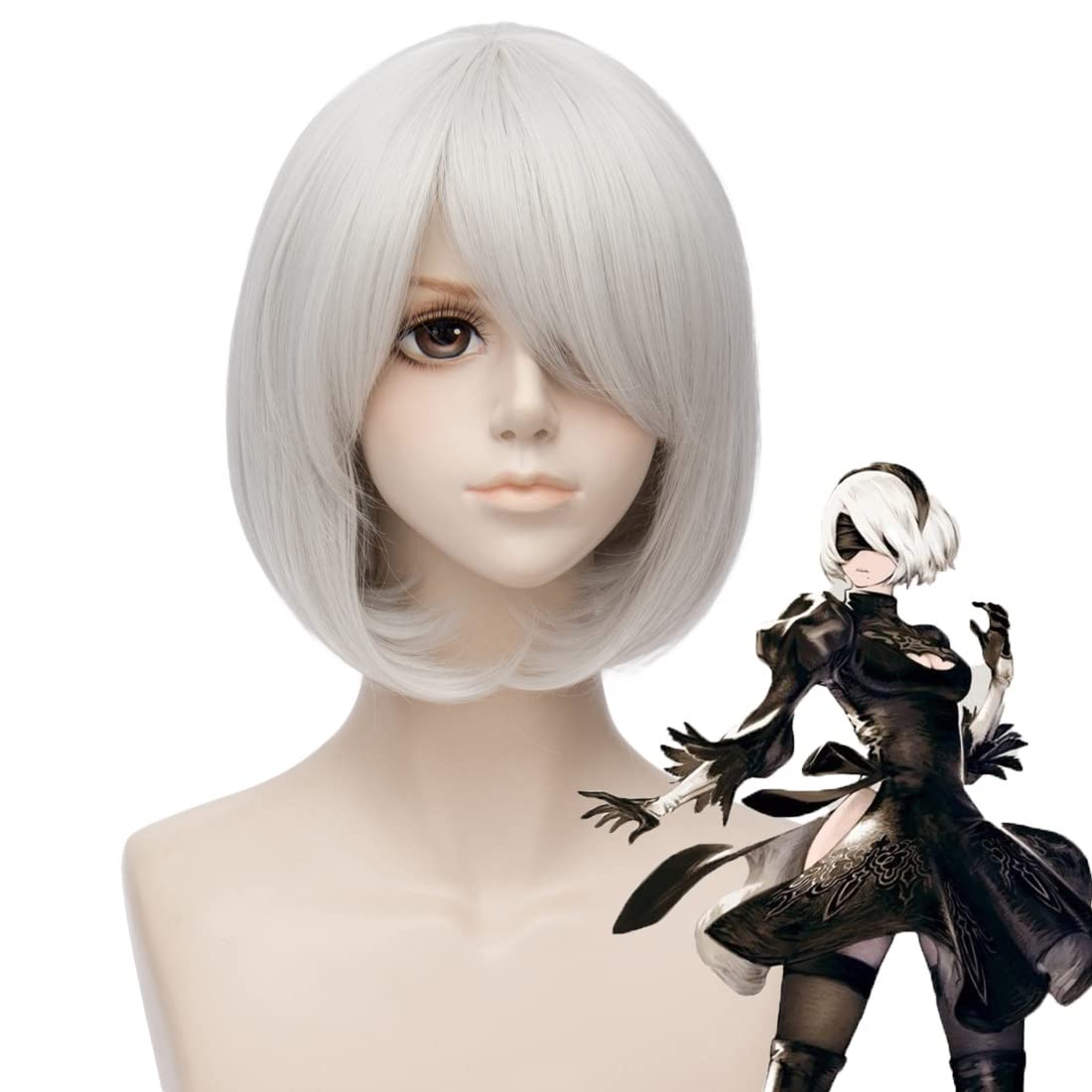 Men'S Accessories Types - Korte Sliver Cosplay Pruiken voor Mannen