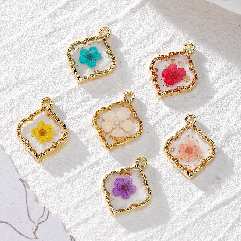 Men Accessories Locket - Gratis verzending 30 stks/partij kleur bloemen