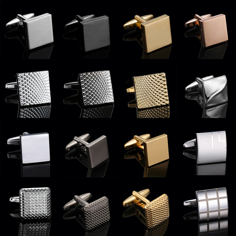 Men Accessories Drawing - Luxe Heren Franse Shirt Manchetknopen Vierkante