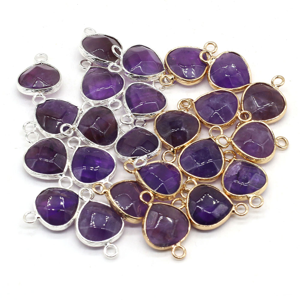 Men Accessories Jewellery - 2 stuks Natuursteen Connectors Vet Waterdruppel