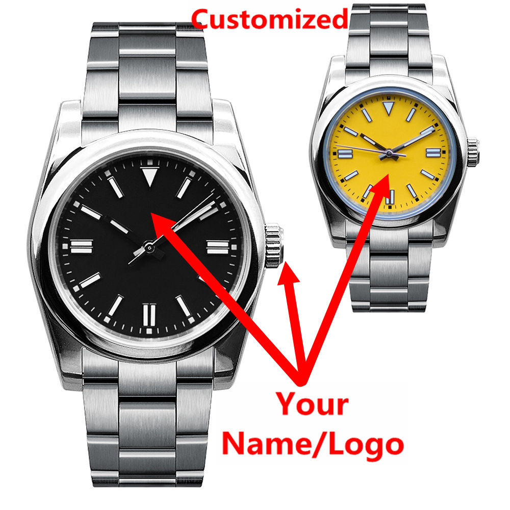 Men Accessories Jewellery - Aangepast logo herenhorloge saffier luxe NH35/miyota