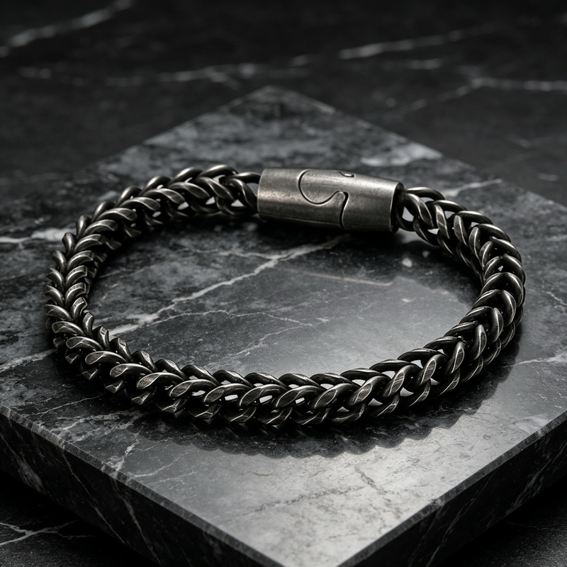 Men Accessories Bd - Nieuwe roestvrijstalen, stoere, trendy herenarmband met