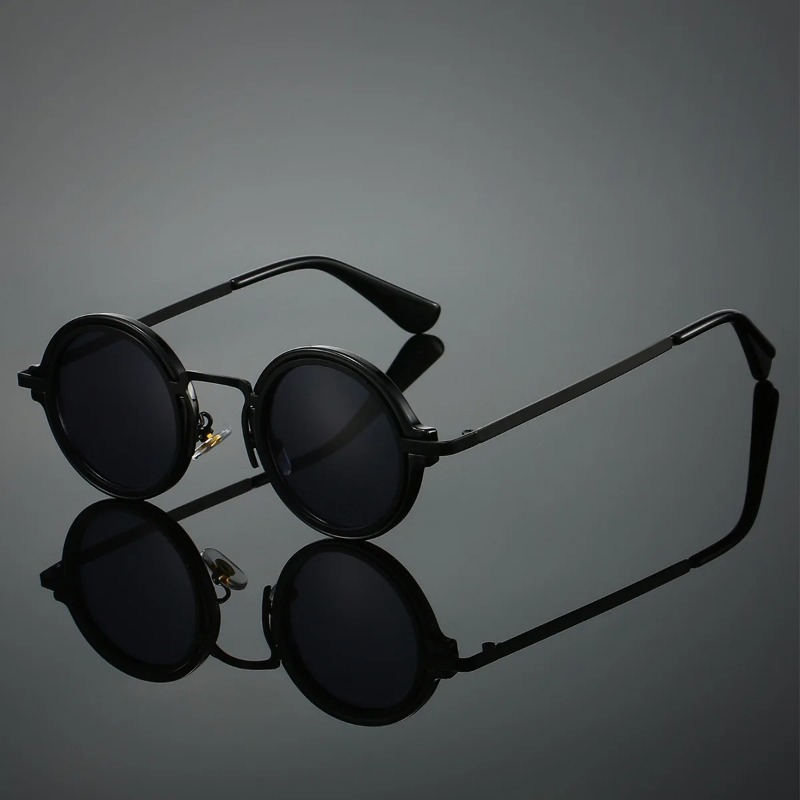 Men'S Accessories Fashion - Nieuwe Retro Metalen Ronde Frame Zonnebril