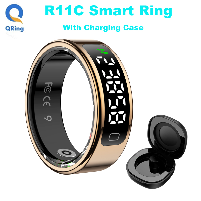 Men Accessories Jewellery - AMZMAX R11C Scherm Smart Ring Heren