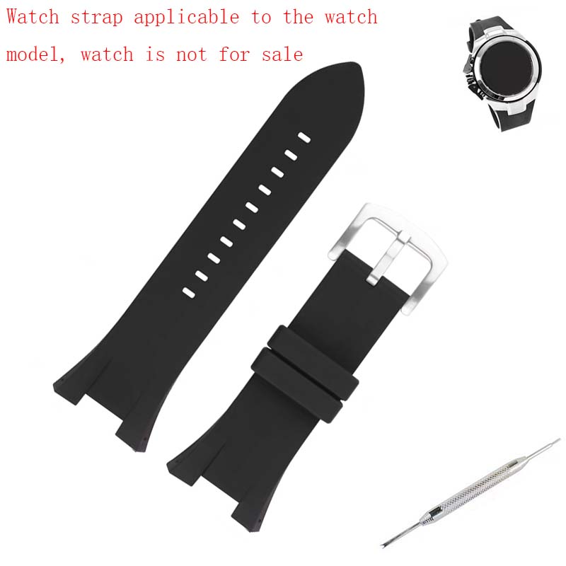Men'S Accessories Armani - Mannen rubberen horlogeband accessoires Compatibel voor