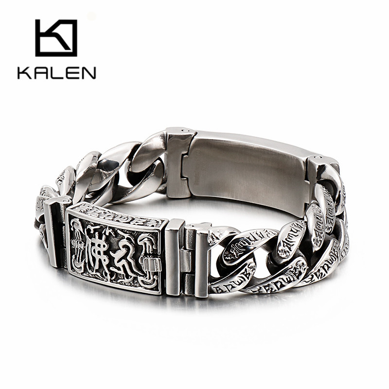 Kalen Punk Chain Skull Bangles - Men Accessories Bd recensie en prijs