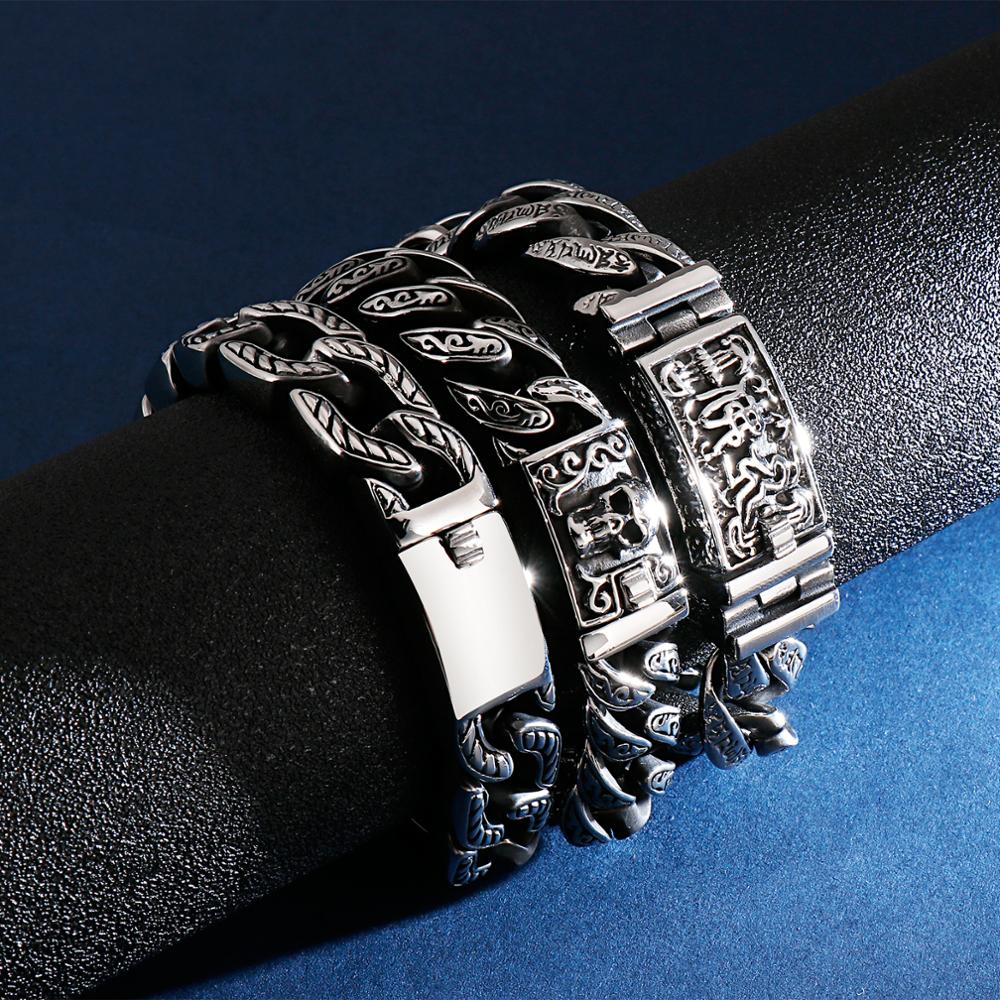 Kalen Punk Chain Skull Bangles - Men Accessories Bd recensie en prijs