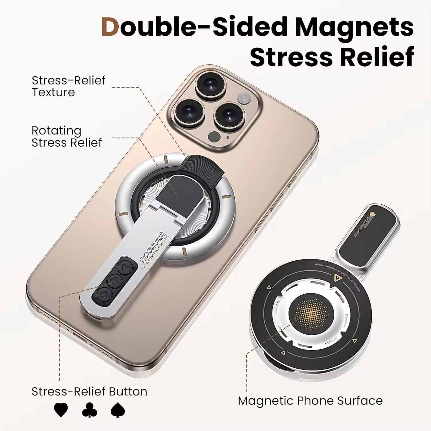 Dubbelzijdige magnetische ving - Men Accessories Jewellery recensie en prijs