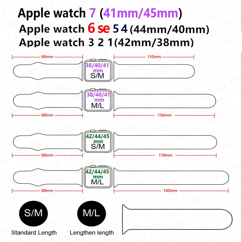 Siliconen band voor Apple Horl - Men Accessories Website recensie en prijs