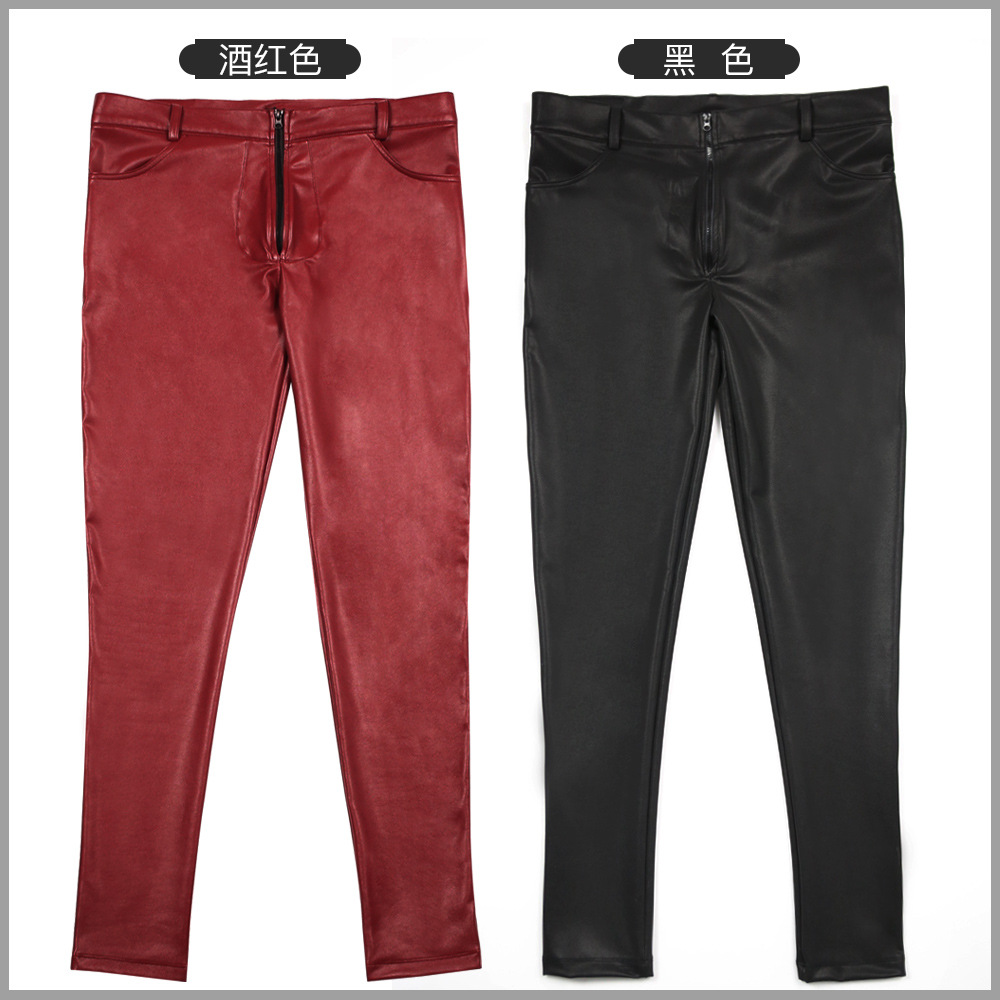 Heren PU-leer Skinny Jeans Sti - Men'S Accessories For Jeans recensie en prijs