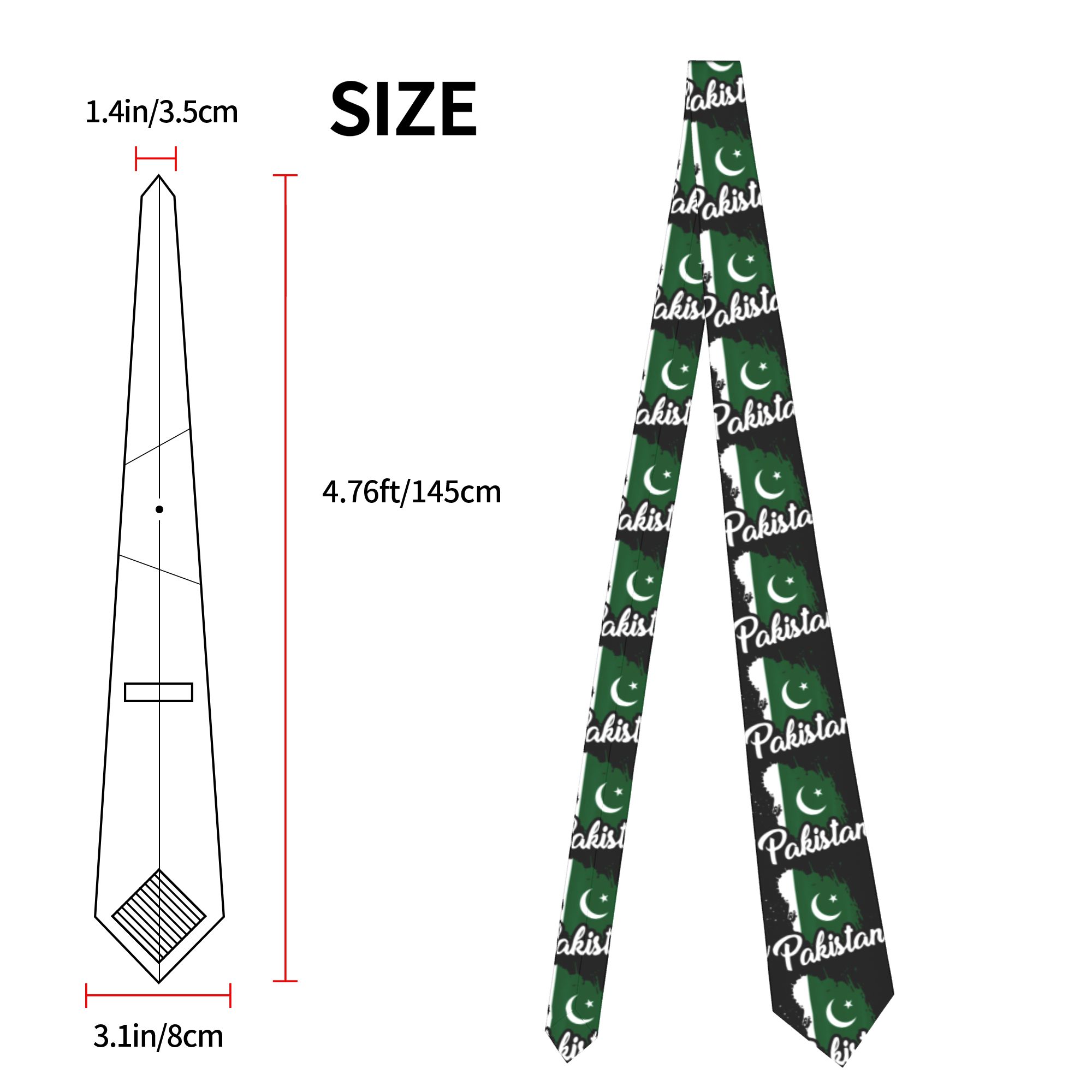 Herenstropdas Pakistan Vlag Pa - Men Accessories Pakistan recensie en prijs