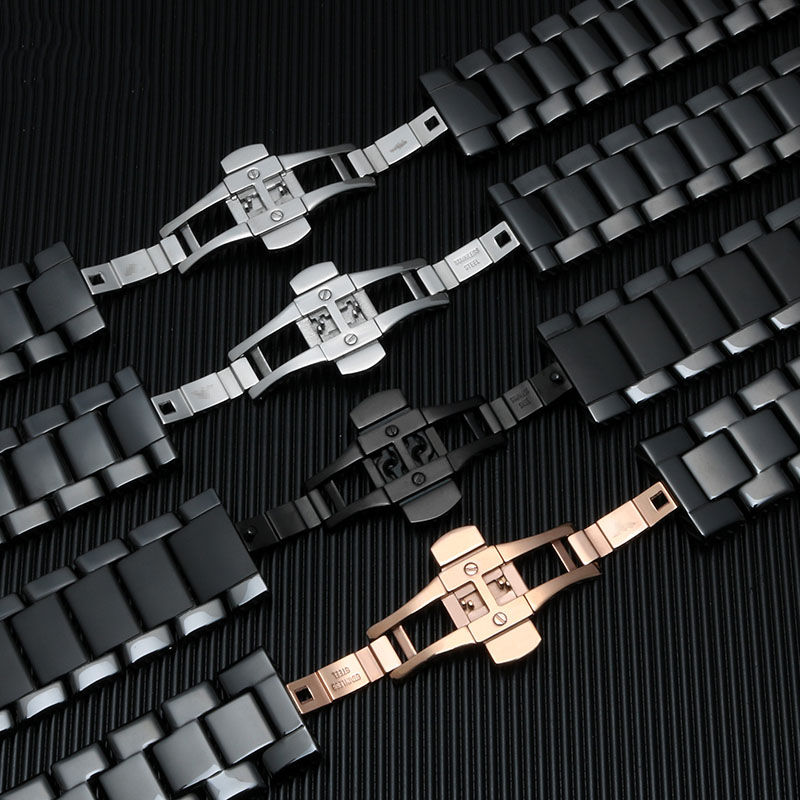 Zwarte keramische band en kast - Men'S Accessories Armani recensie en prijs