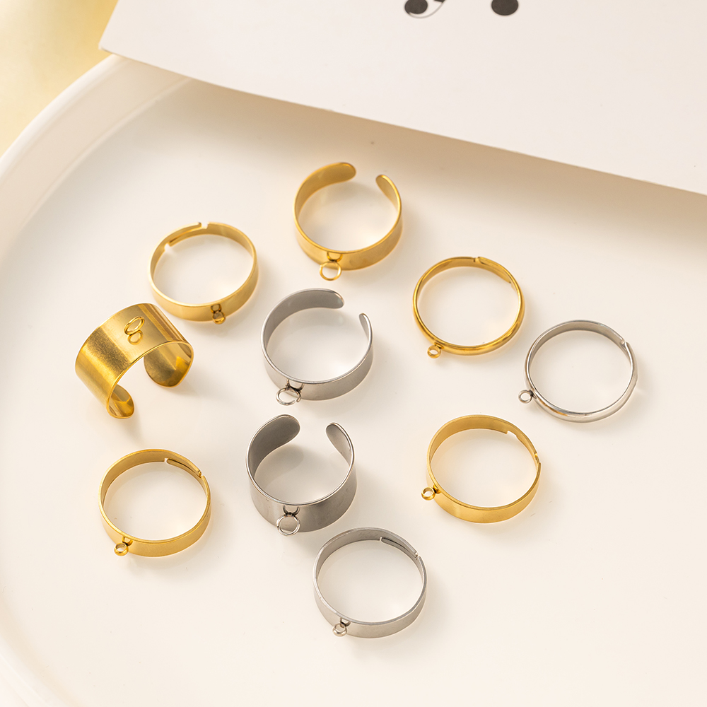 5 stks/partij Rvs Goud Kleur O - Men Accessories Jewellery recensie en prijs