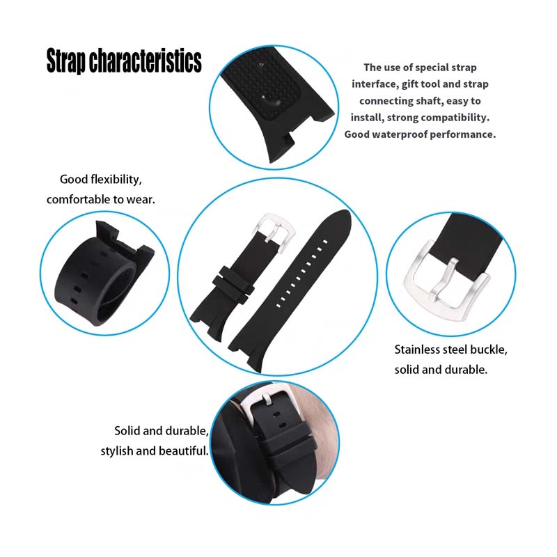 Mannen rubberen horlogeband ac - Men'S Accessories Armani recensie en prijs
